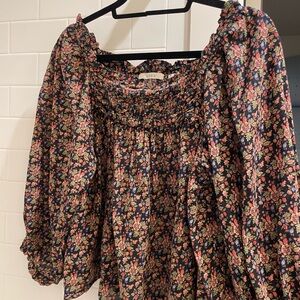Doen Floral Smocked Top